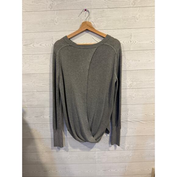 Lululemon Bring It Backbend Sweater Heathered Medium Grey size Large - Picture 5 of 9